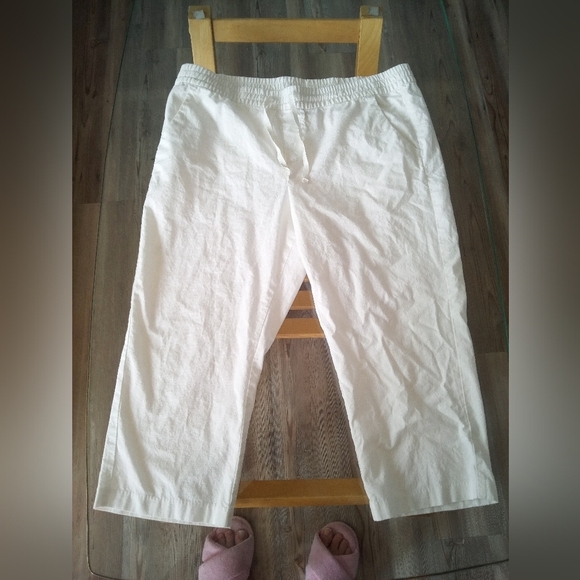 Denver Hayes Pants - Denver Hayes Women's Cream Wide Leg Pants